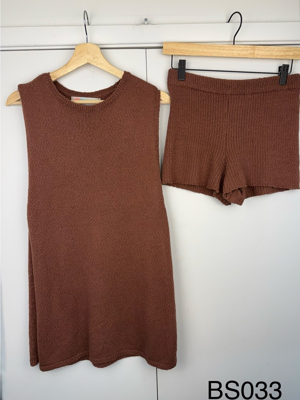 Free People FP Beach Miranda Sweater Set Mocha Brown XS